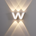 2314/5 letter series - W shaped outdoor wall lamp