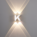 2315/4 letter series - K shaped outdoor wall lamp