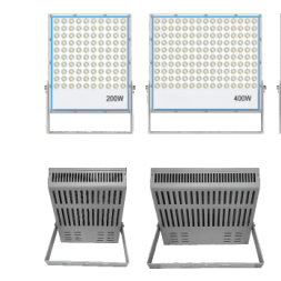 Multiple installation methods, lens style fin floodlight series